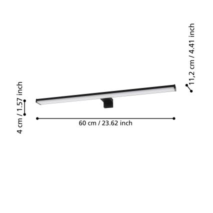 Eglo - LED Rasvjeta za ogledalo u kupaonici LED/11W/230V IP44