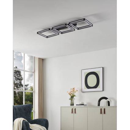 Eglo - LED Stropna svjetiljka 3xLED/11,2W/230V crna