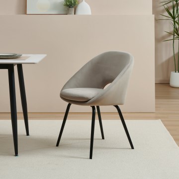 Eglo - Blagovaonska stolica 80x56 cm siva