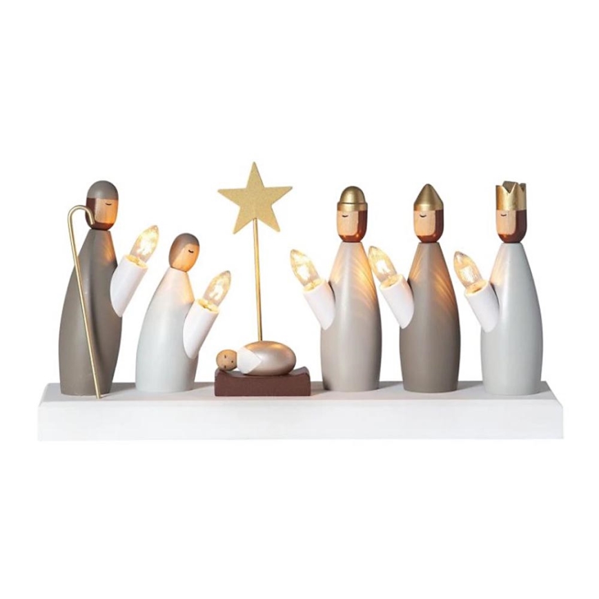 Eglo - Božićni svijećnjak 5xE10/3W/230V