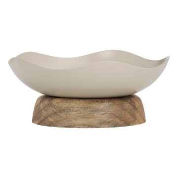 Eglo - Dekorativni poslužavnik pr. 14,5 cm bež