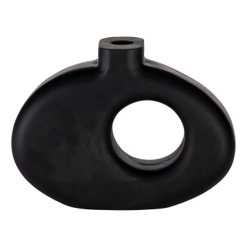 Eglo - Drvena vaza 18x25,5 cm crna