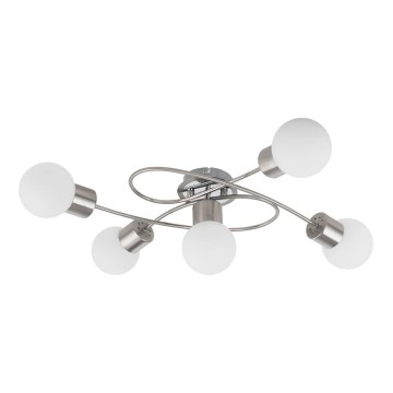 Eglo/Edi Light 54686 - LED Nadgradni luster 5xE14/6W/230V mat krom