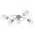 Eglo/Edi Light 54686 - LED Nadgradni luster 5xE14/6W/230V mat krom