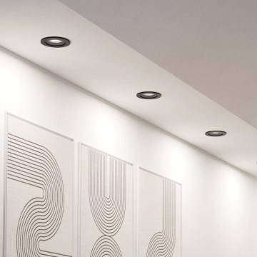 Eglo - KOMPLET 3x LED RGBW prigušivo ugradno svjetlo LED/4,7W/230V 2700-6500K crno