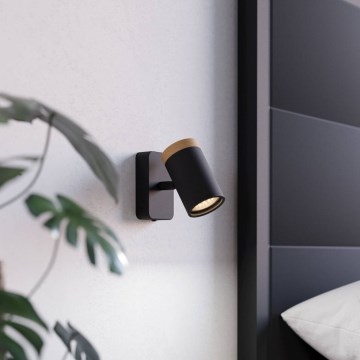 Eglo - Kupaonsko zidno spot svjetlo 1xGU10/3W/230V IP44 crno/bež