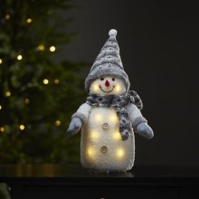 Eglo - LED Božićna dekoracija 8xLED/0,06W/3xAA siva