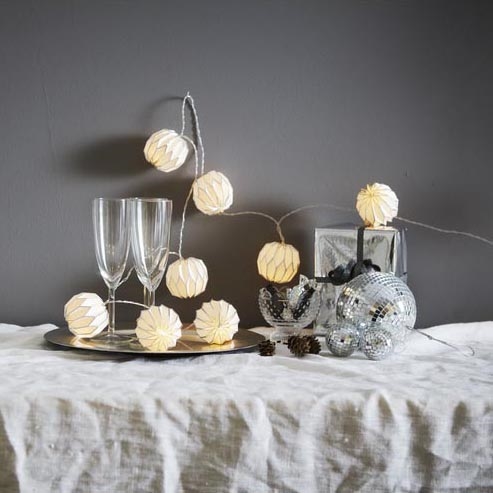 Eglo - LED Božićne lampice 10xLED/3xAA 2,75m bijela/srebrna
