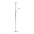 Eglo - LED dimabilna podna lampa LED/20W + LED/2,5W sjajni krom
