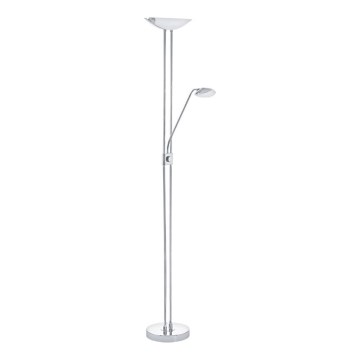 Eglo - LED dimabilna podna lampa LED/20W + LED/2,5W sjajni krom