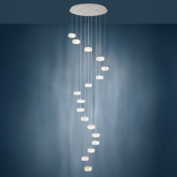 Eglo - LED Kristalni prigušivi luster na sajli 17xLED/4,5W/230V