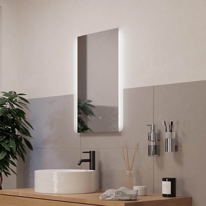 Eglo - LED Kupaonsko grijano zidno ogledalo s pozadinskim osvjetljenjem LED/28W/230V IP44