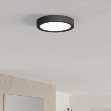 Eglo - LED kupaonsko stropno svjetlo LED/7,5W/230V 2700/4000/6500K Ø 16,6 cm IP44 crna