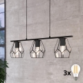 Eglo - LED luster na kabelu 3xE27/40W/230V