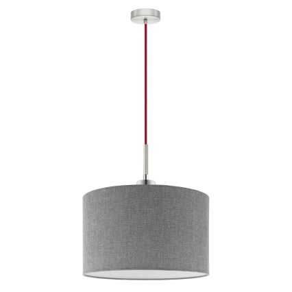 Eglo - LED Luster na užetu TUNJA 1xE27/60W/230V siva