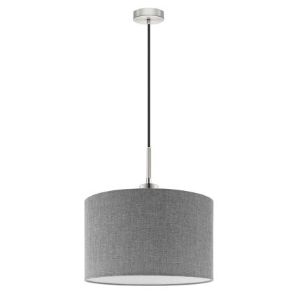 Eglo - LED Luster na užetu TUNJA 1xE27/60W/230V siva