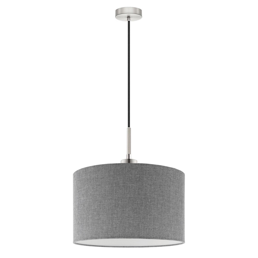 Eglo - LED Luster na užetu TUNJA 1xE27/60W/230V siva