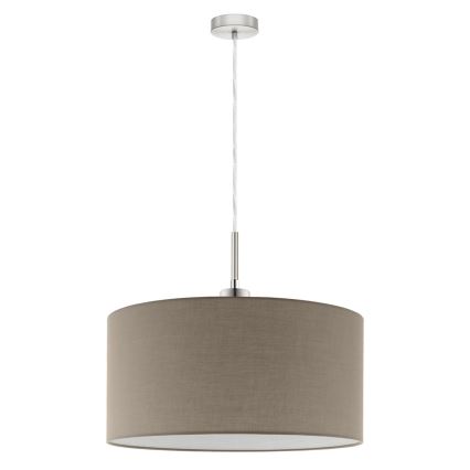 Eglo - LED luster na kabelu TUNJA 1xE27/60W/230V taupe