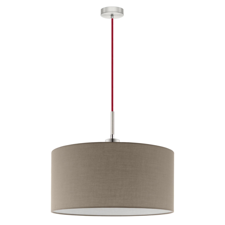 Eglo - LED luster na kabelu TUNJA 1xE27/60W/230V taupe