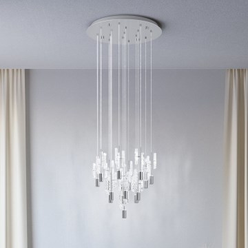 Eglo - LED luster na sajli 15xLED/2,6W/230V 2200/3000/4000K sjajni krom