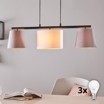 Eglo - LED luster na sajli 3xE14/25W/230V