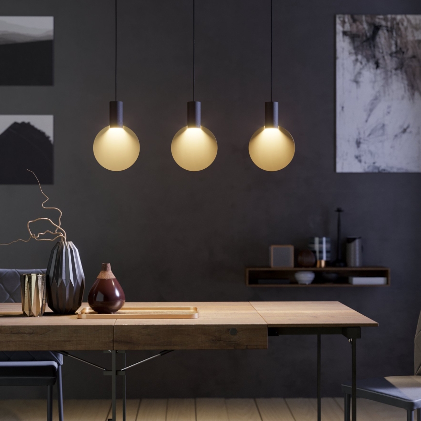 Eglo - LED Luster na sajli 3xGU10/4,5W/230V 3000K