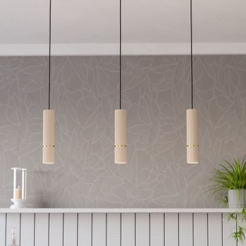 Eglo - LED Luster na sajli 3xGU10/5W/230V 3000K bež