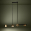 Eglo - LED Luster na sajli 4xGU10/4,6W/230V 3000K zlatna