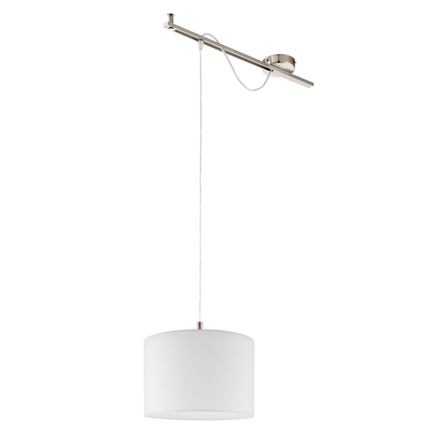 Eglo - LED  Luster na sajli CALCENA 1xE27/60W/230V mat krom/bijela