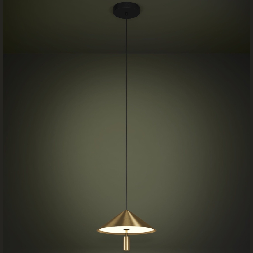 Eglo - LED Luster na sajli LED/12W/230V 3000K zlatna