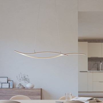Eglo - LED Luster na sajli LED/20W/230V 4000K bež