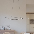 Eglo - LED Luster na sajli LED/20W/230V 4000K crna
