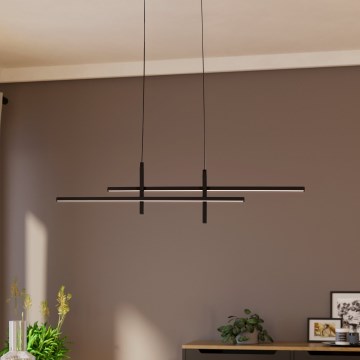 Eglo - LED luster na sajli LED/20W/230V crna