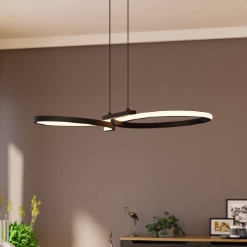 Eglo - LED Luster na sajli LED/21W/230V 3000K crna