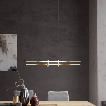 Eglo - LED luster na sajli LED/21W/230V zlatna