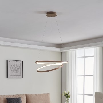 Eglo - LED Luster na sajli LED/36W/230V 3000K bež