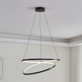 Eglo - LED Luster na sajli LED/42W/230V 3000K crna
