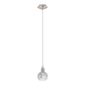 Eglo - LED Luster na sajli MY CHOICE 1xE14/4W/230V mat krom/bijela/crna