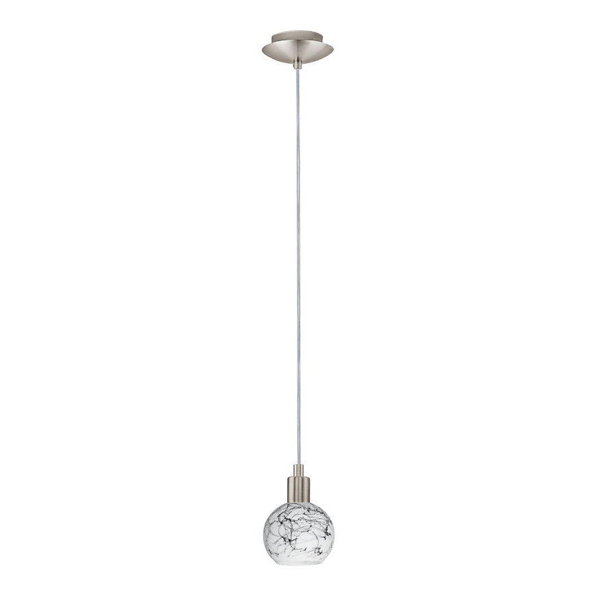 Eglo - LED Luster na sajli MY CHOICE 1xE14/4W/230V mat krom/bijela/crna