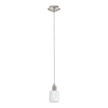 Eglo - LED Luster na sajli MY CHOICE 1xE14/4W/230V  mat krom/bijela