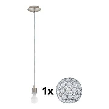 Eglo - LED Luster na sajli MY CHOICE 1xE14/4W/230V  mat krom