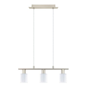 Eglo - LED Luster na sajli MY CHOICE 3xE14/4W/230V mat krom/bijela