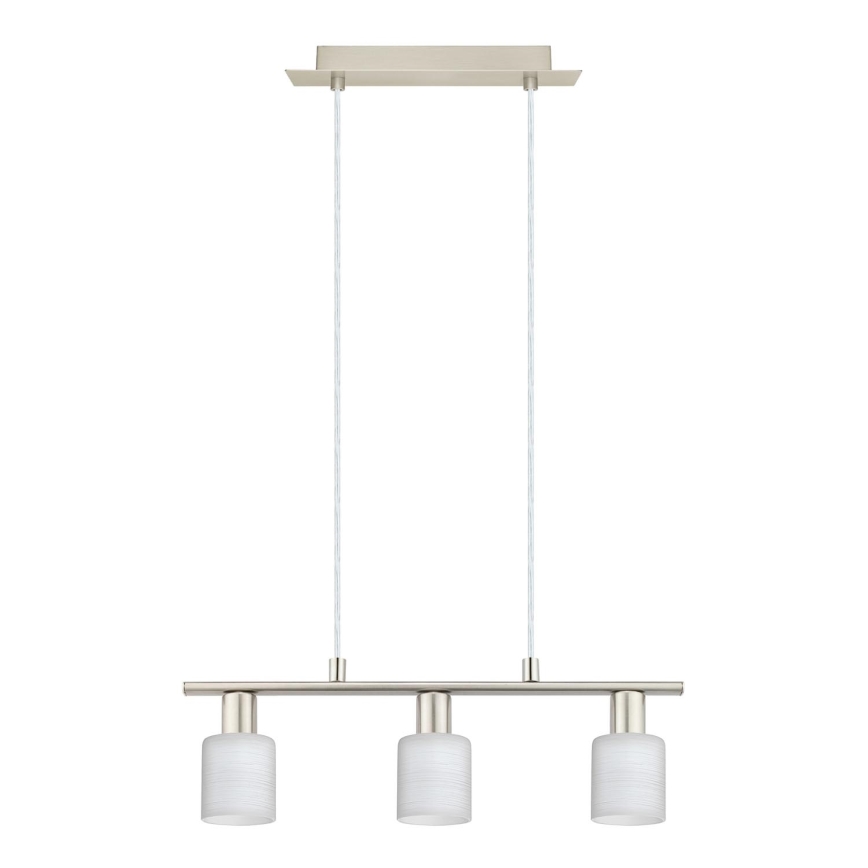 Eglo - LED Luster na sajli MY CHOICE 3xE14/4W/230V mat krom/bijela