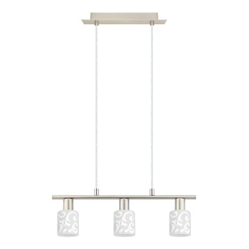 Eglo - LED Luster na sajli MY CHOICE 3xE14/4W/230V mat krom/bijela