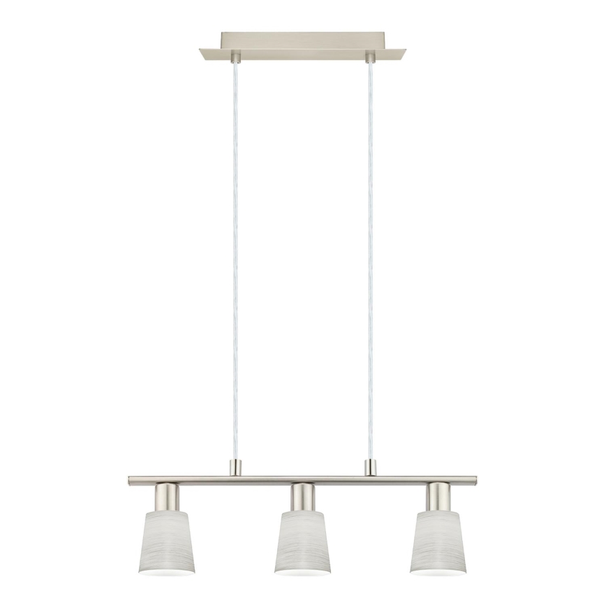 Eglo - LED Luster na sajli MY CHOICE 3xE14/4W/230V mat krom/krem