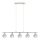 Eglo - LED Luster na sajli MY CHOICE 5xE14/4W/230V mat krom/bijela/crna