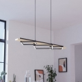 Eglo - LED luster na sajli s mogućnošću prigušivanja 2xLED/13W/230V + LED/16W crna/bež