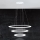 Eglo - LED luster na sajli s mogućnošću prigušivanja LED/45W/230V + LED/33W + LED/19,5W