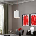 Eglo - LED  Luster na sajli TUNJA 1xE27/60W/230V bijela