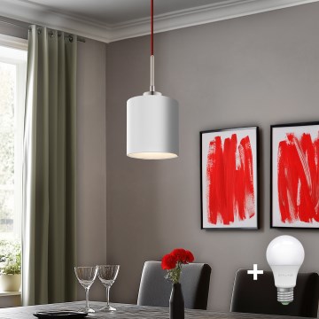 Eglo - LED  Luster na sajli TUNJA 1xE27/60W/230V bijela